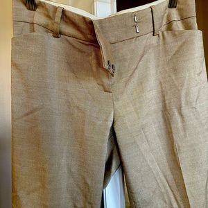 Tan size 4 fully lined Ann Taylor trousers